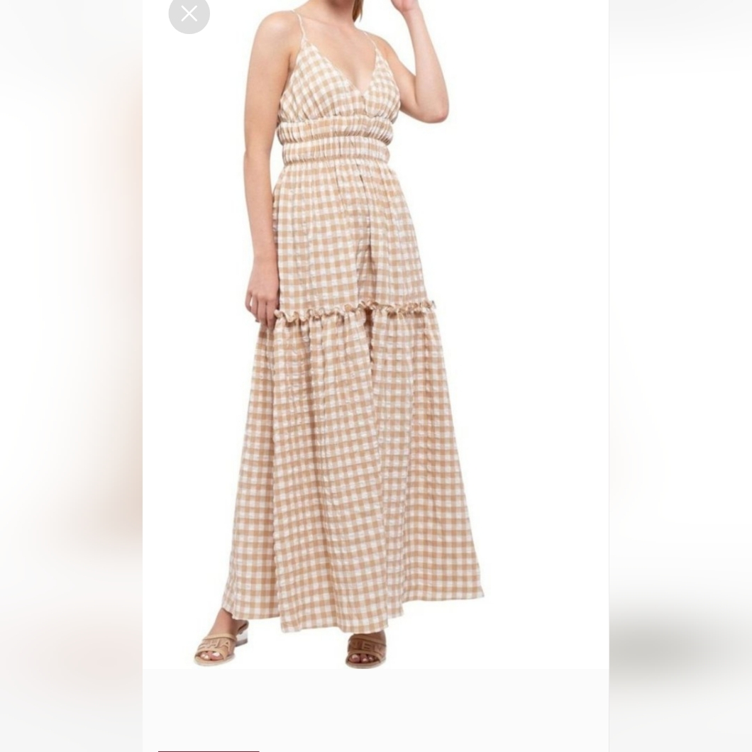 Gingham Maxi